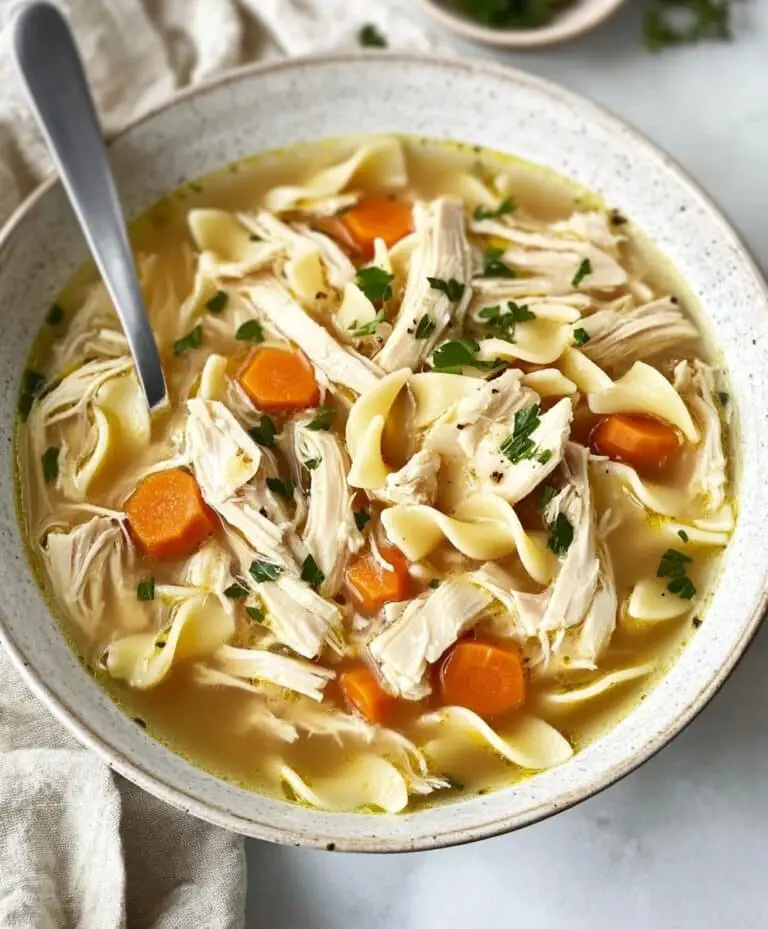 Slow Cooker Chicken Noodle Soup Recipe