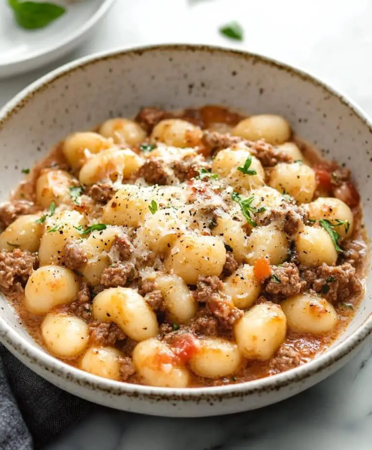 Ground Beef Gnocchi Recipe