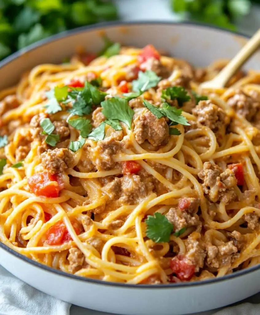 One Pot Taco Spaghetti Recipe