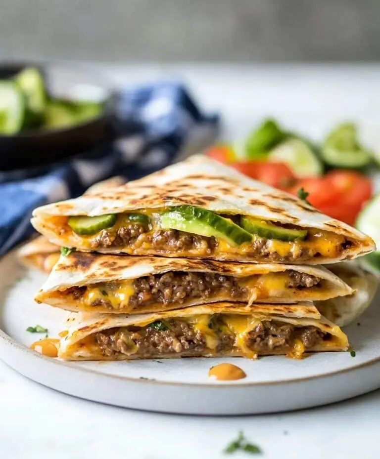 Cheeseburger Quesadillas Recipe