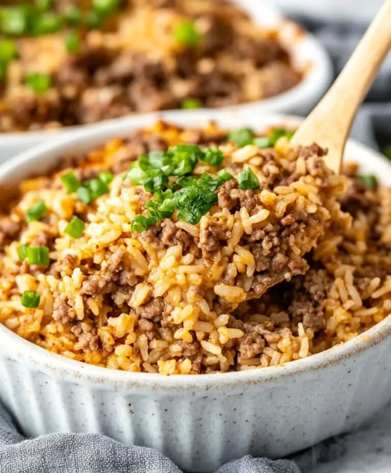 Easy Hamburger Rice Casserole Recipe