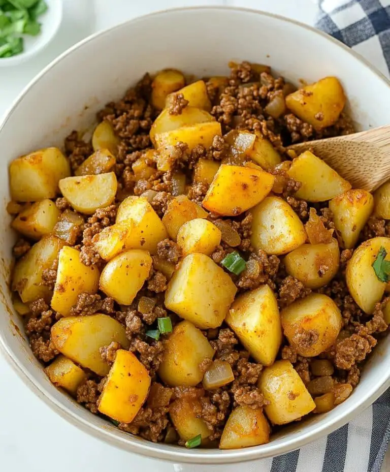 Potatoes And Ground Beef Hash Recipe