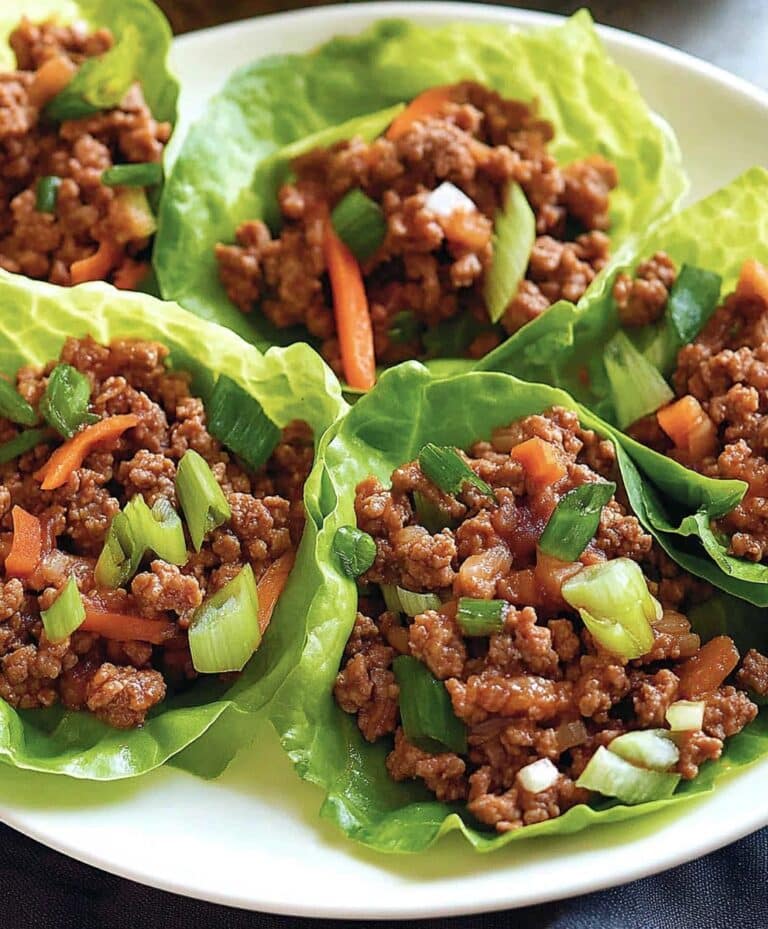 Asian-style Ground Beef Lettuce Wraps Recipe