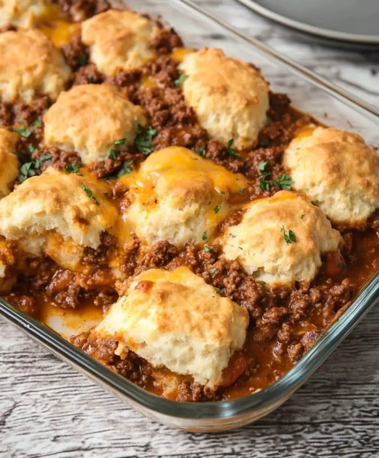 Sloppy Joe Biscuit Casserole Recipe
