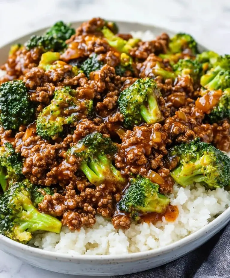 Honey Garlic Ground Beef And Broccoli Recipe