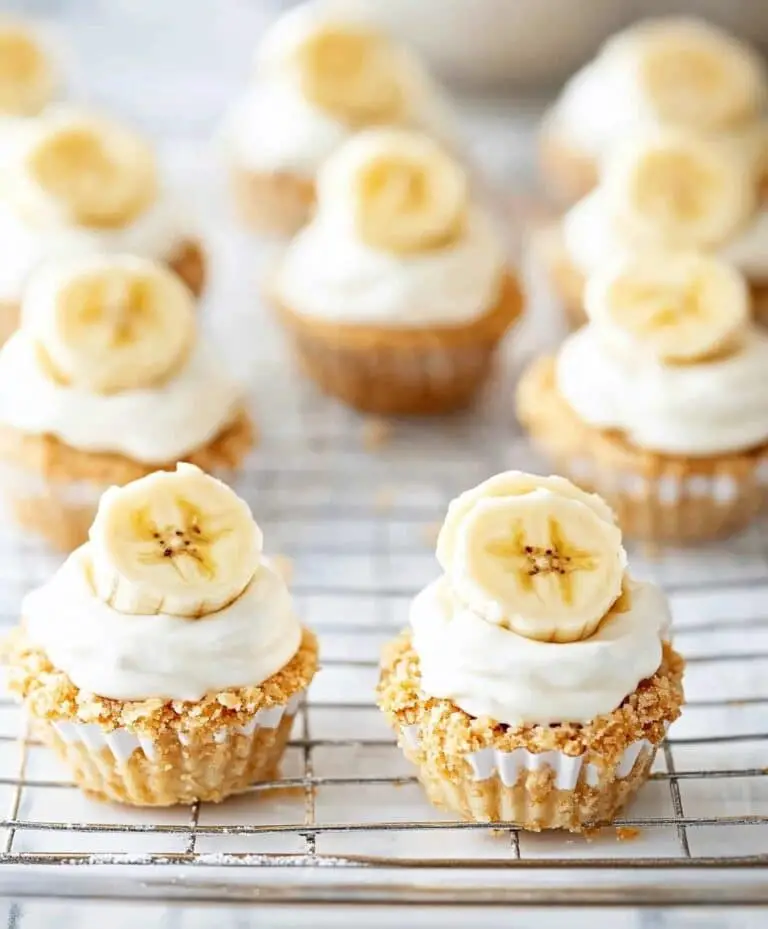 No-bake Mini Banana Cream Pies Recipe