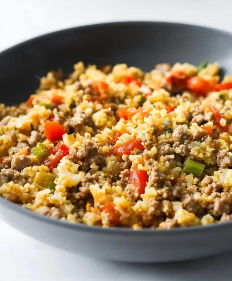 20-minute Spicy Cauliflower Rice With Ground Turkey Recipe