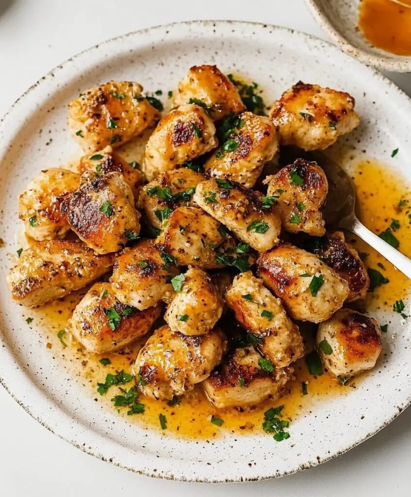15-minute Garlic Butter Chicken Bite Recipe