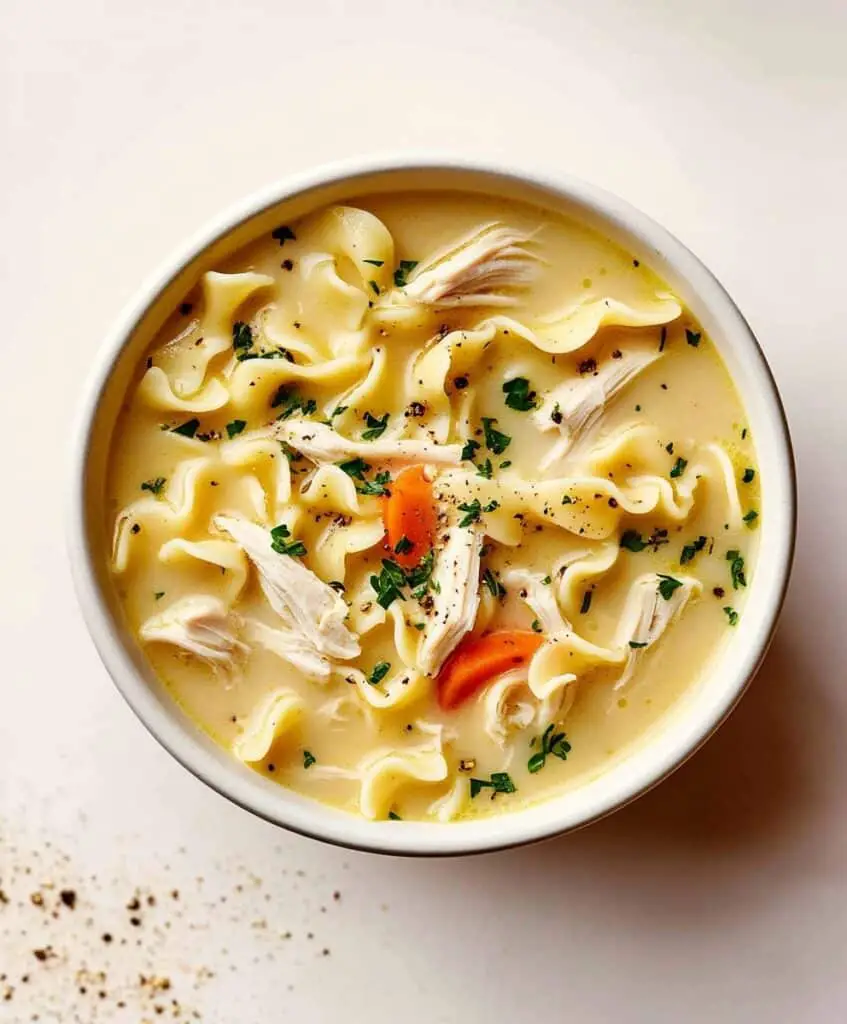 Creamy Chicken Noodle Soup Recipe