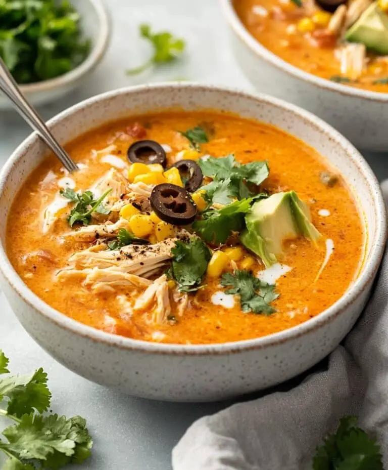 Creamy Chicken Tortilla Soup Recipe