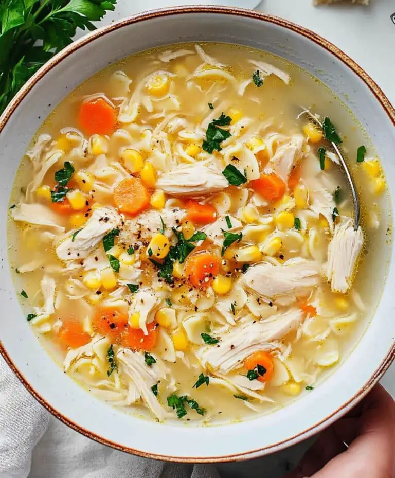 Chicken Corn Noodle Soup Recipe