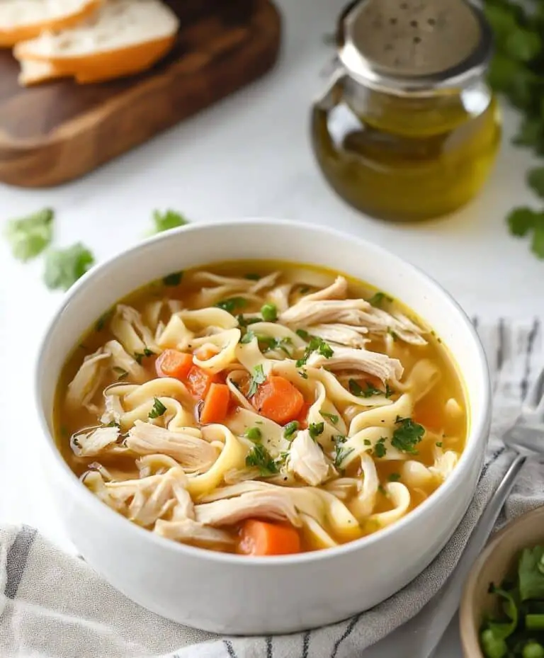 30-minute Spicy Chicken Noodle Soup Recipe