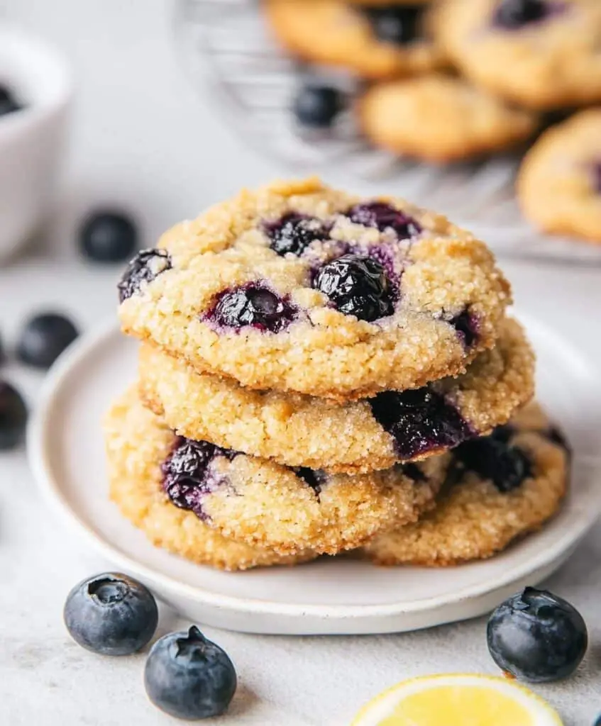 Blueberry Crumble Cake Cookies Recipe