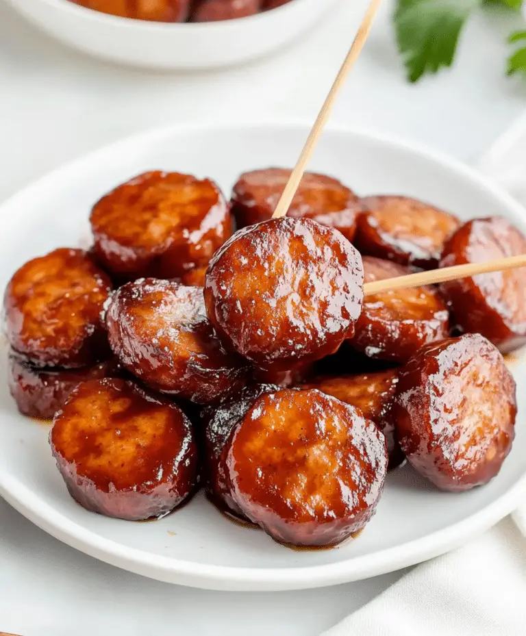 Bbq Sausage Bites With Only 4 Ingredients Recipe