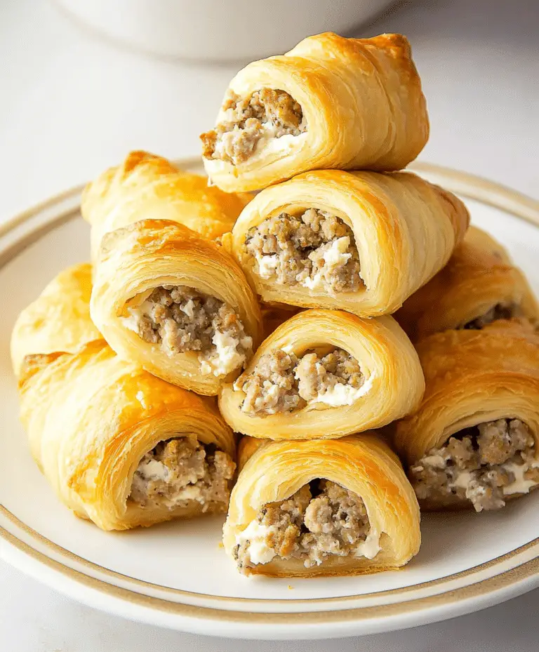 Sausage & Cream Cheese Crescents Recipe