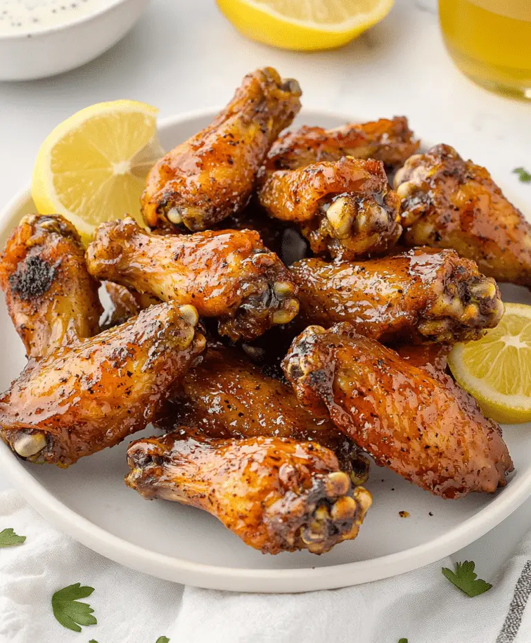 Honey Lemon Pepper Wings Recipe