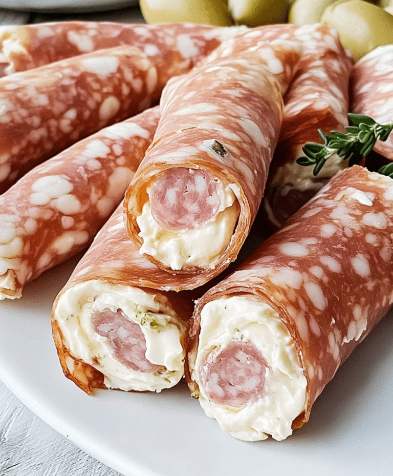 Salami Cream Cheese Roll Ups Recipe
