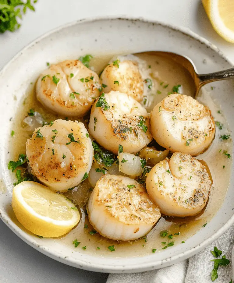 Scallops In Lemon Wine Sauce Recipe