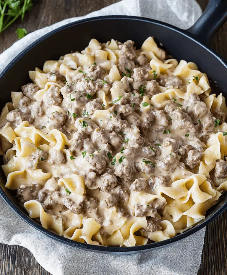 The Best Hamburger Stroganoff Recipe