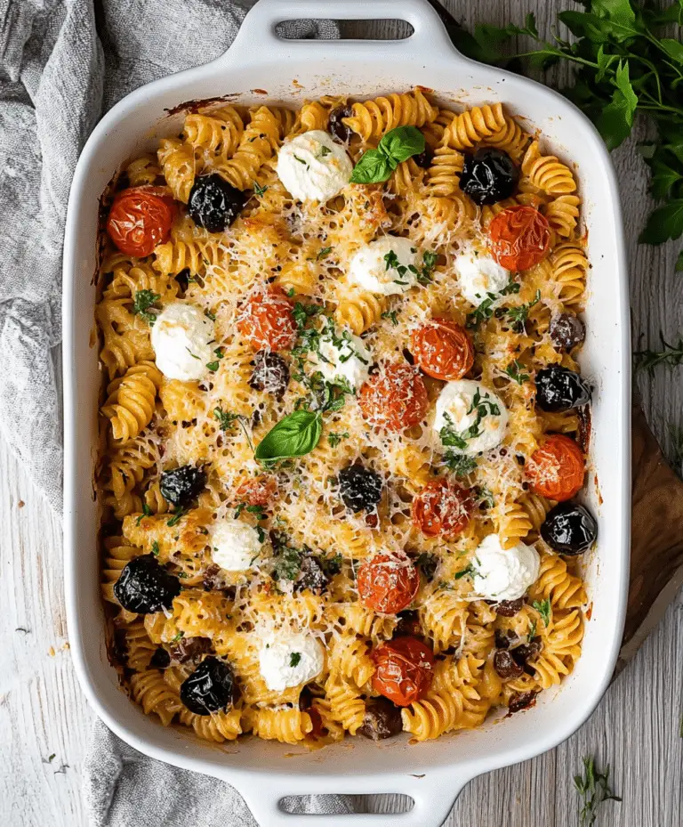 Baked Mediterranean Pasta Recipe