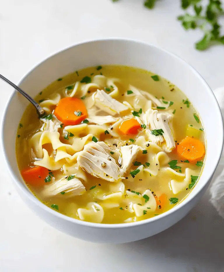 Classic Chicken Noodle Soup Recipe