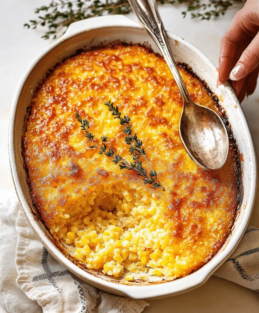 Sweet Corn Pudding Recipe