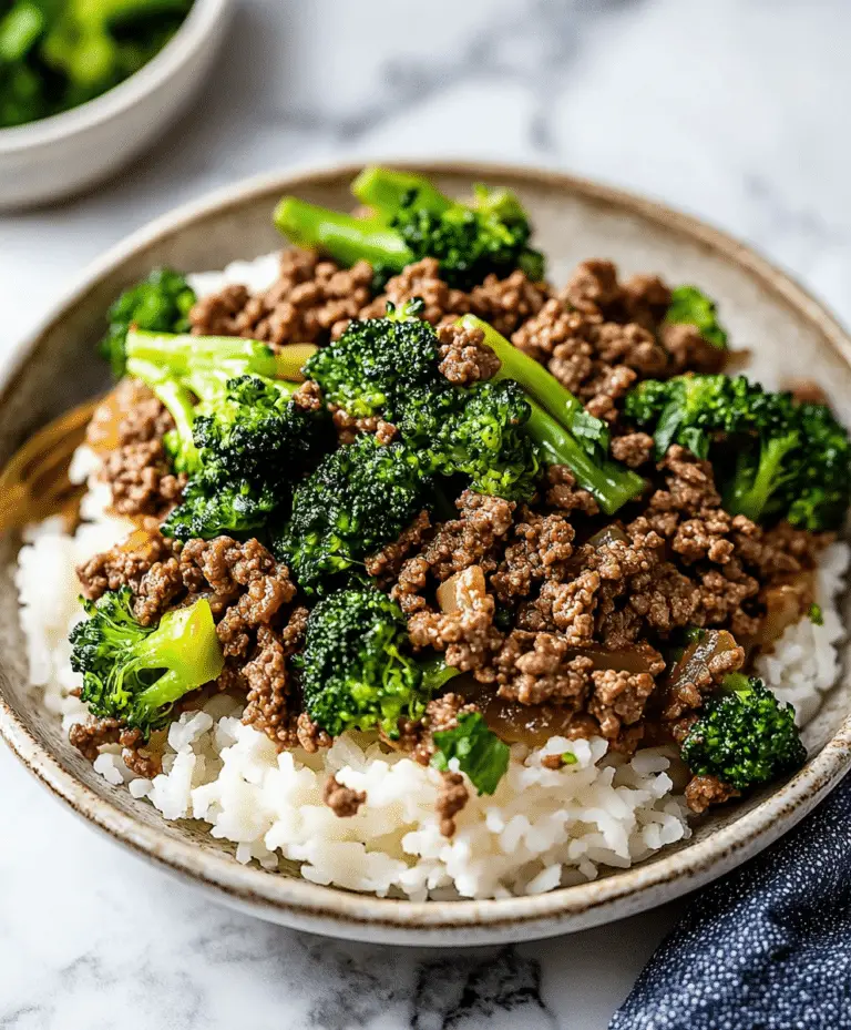 Ground Beef And Broccoli Recipe