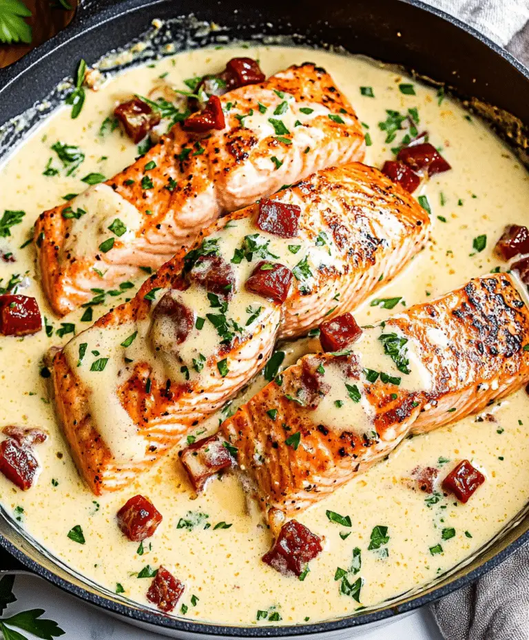 Tuscan Salmon With Parmesan Cream Sauce Recipe