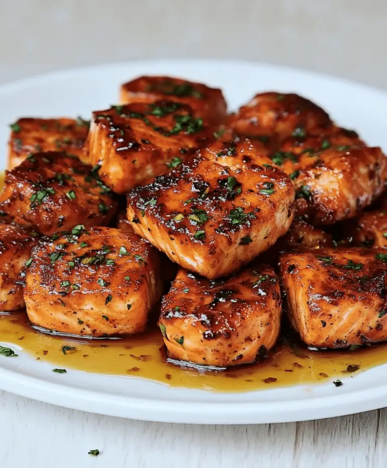 Mouthwatering Honey Garlic Salmon Bites Recipe