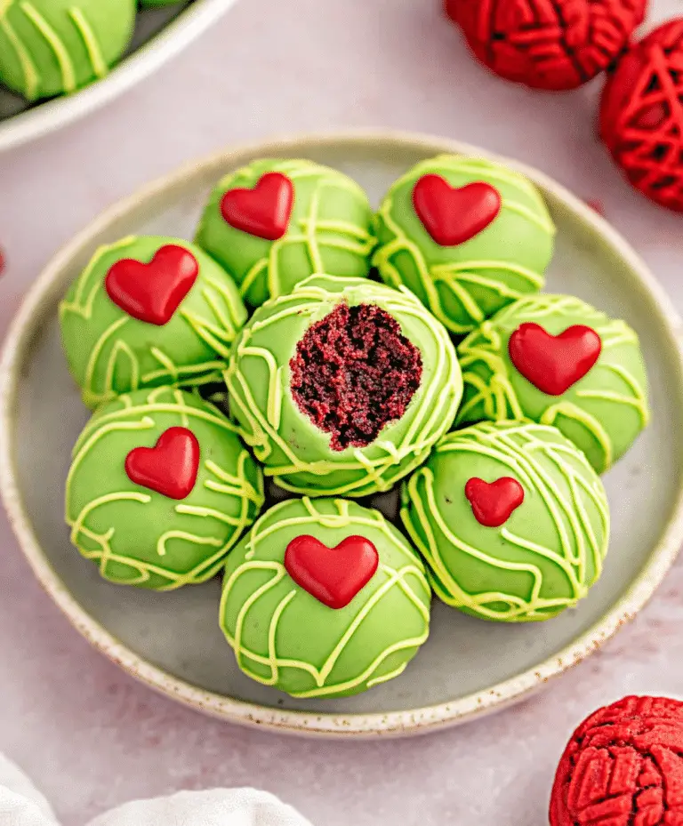 Grinch Oreo Balls (with Red Velvet Oreos) Recipe