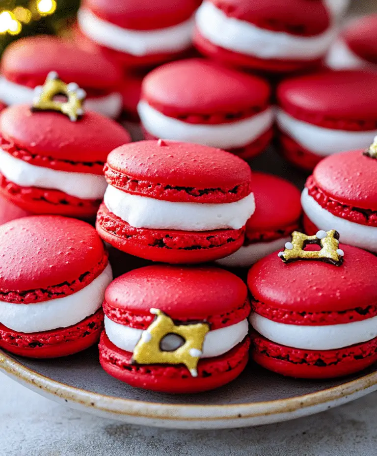 Santa Claus Macarons Recipe