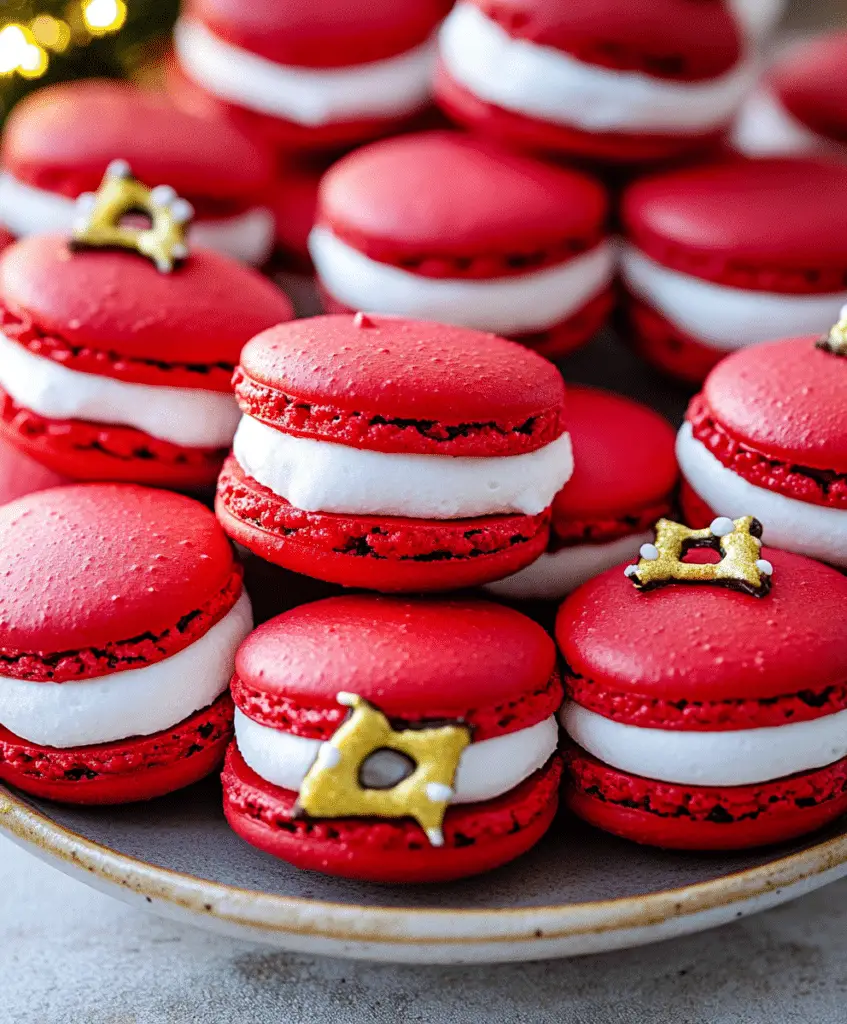 Santa Claus Macarons Recipe