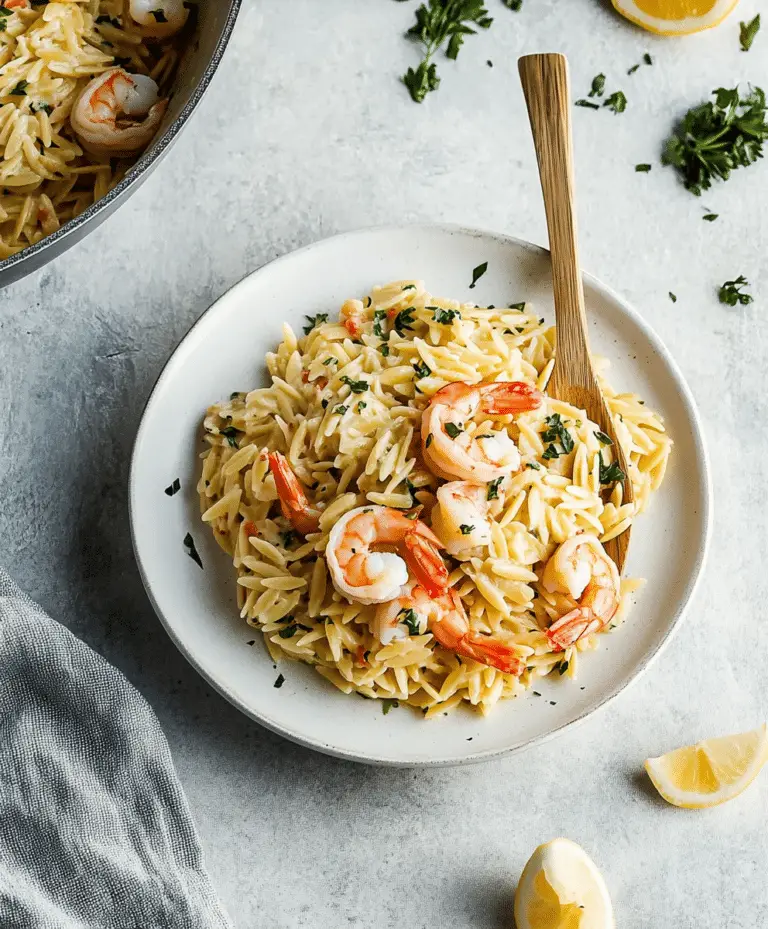 One Pot Marry Me Shrimp And Orzo Pasta Recipe