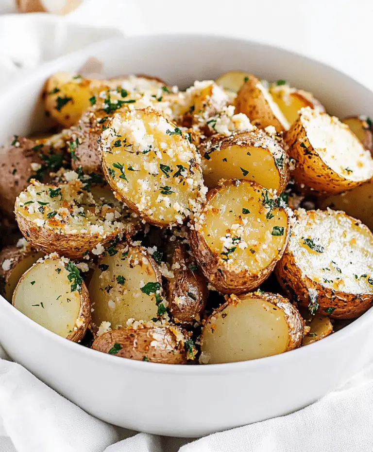 Roasted Garlic Butter Parmesan Potatoes Recipe