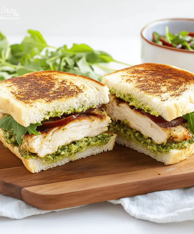 Chicken Pesto Sandwich Recipe