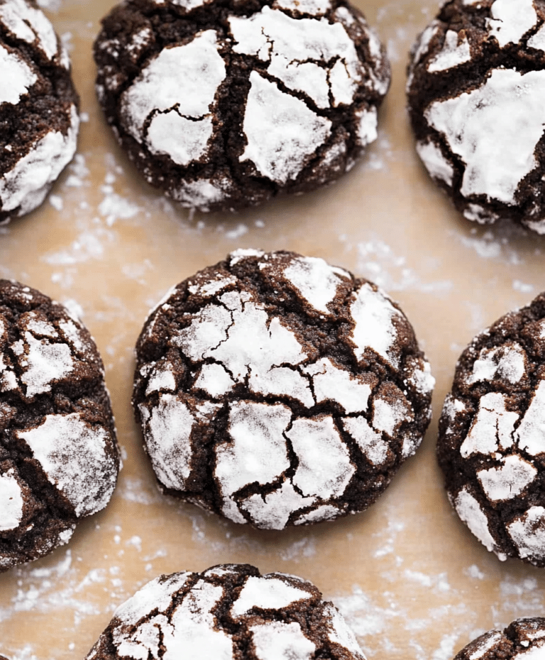 Chocolate Crinkle Cookies Recipe