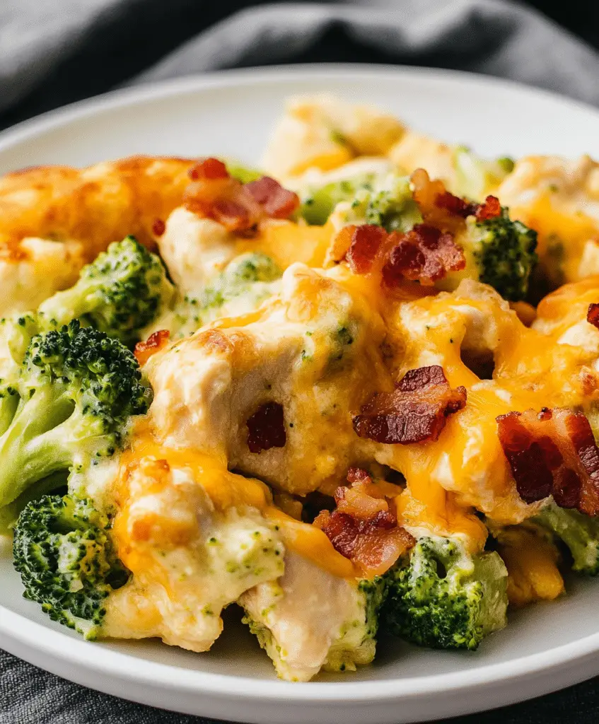 Broccoli Bacon Cheddar Chicken Recipe