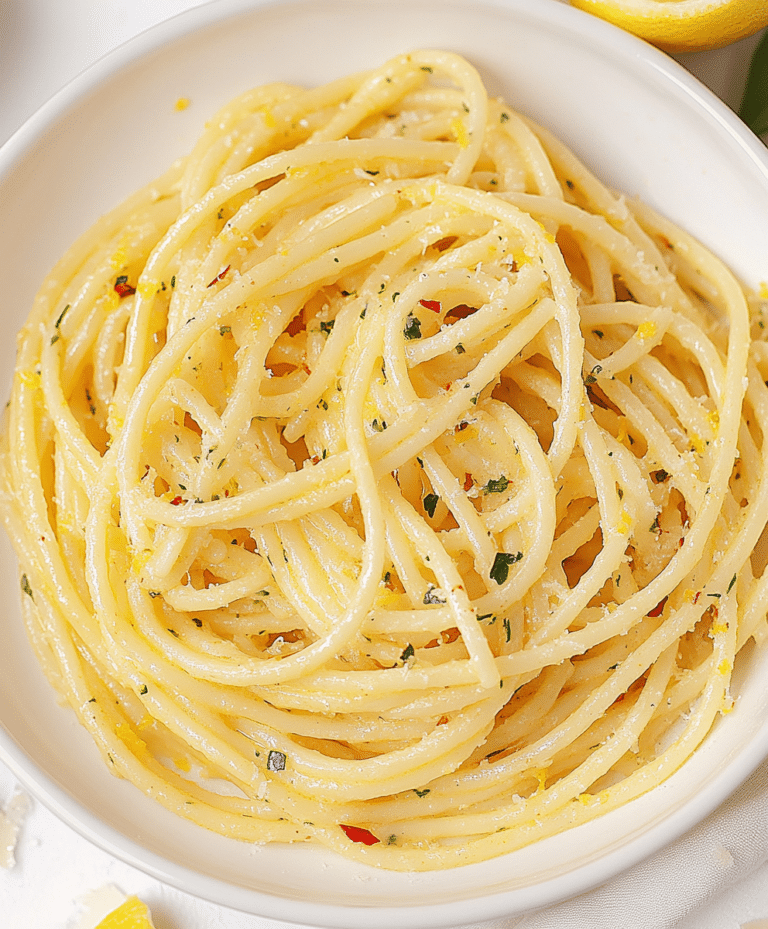 Lemon Butter Garlic Pasta Sauce Recipe