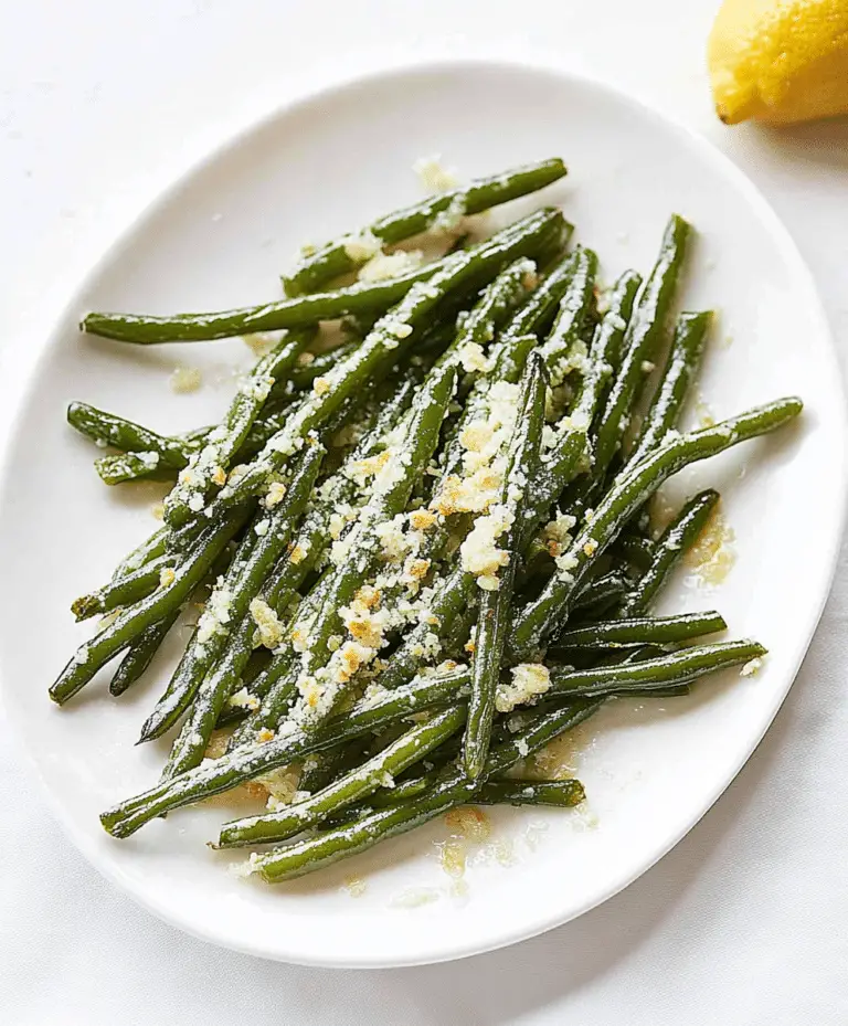 Roasted Parmesan Green Beans Recipe
