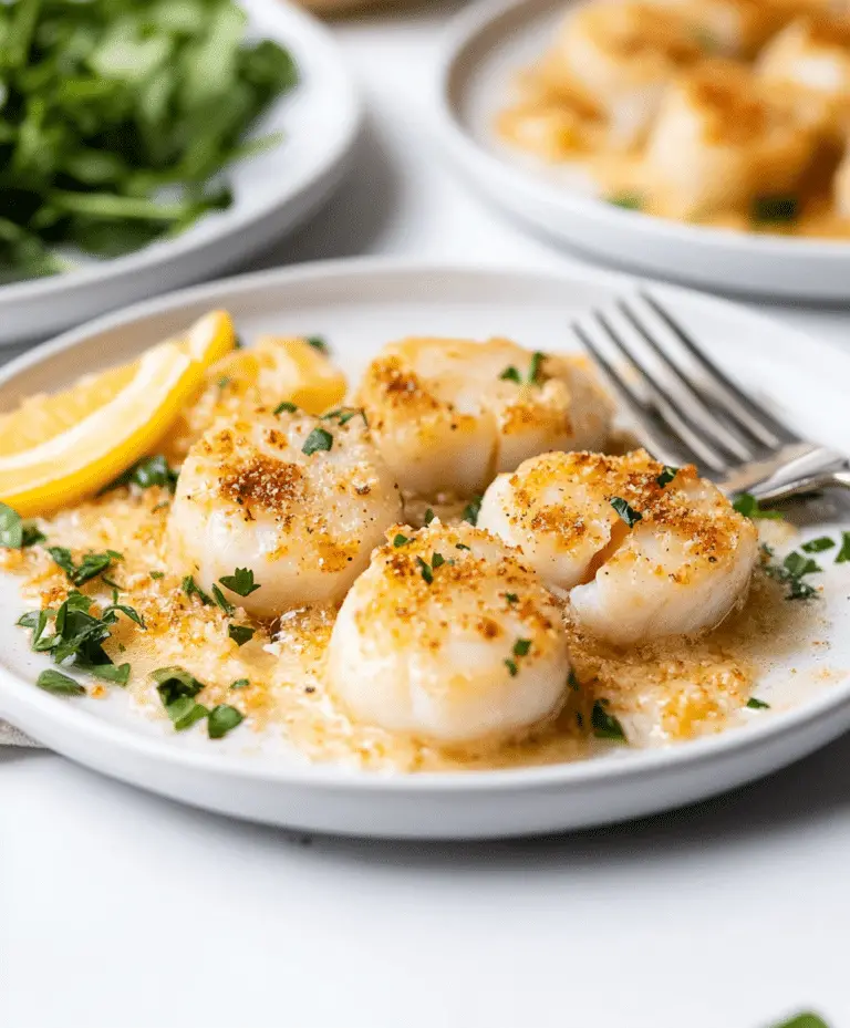 Easy Baked Scallops Recipe