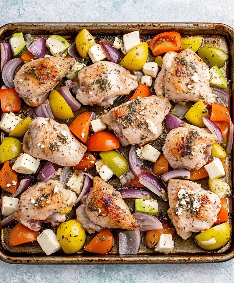 Greek Sheet Pan Chicken Recipe