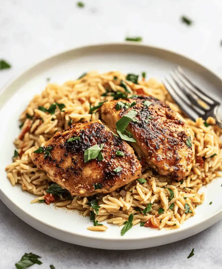 Mediterranean Chicken Recipe With Orzo Recipe