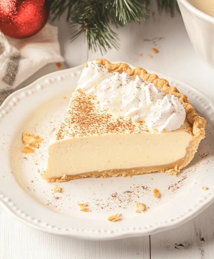 No Bake Eggnog Pie Recipe