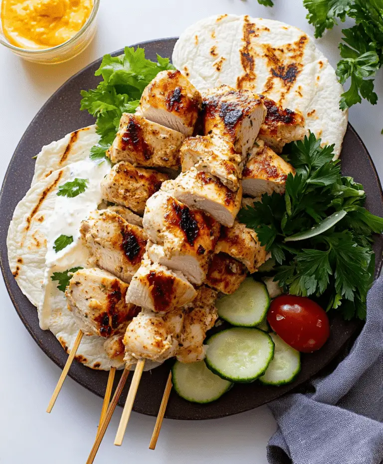 Greek Chicken Souvlaki Recipe