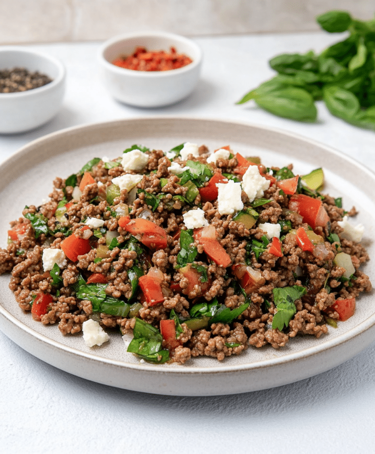 Mediterranean Ground Beef Stir Fry Recipe