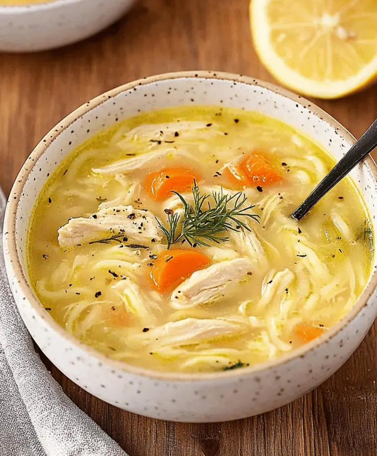 Avgolemono — Greek Lemon Chicken Soup Recipe