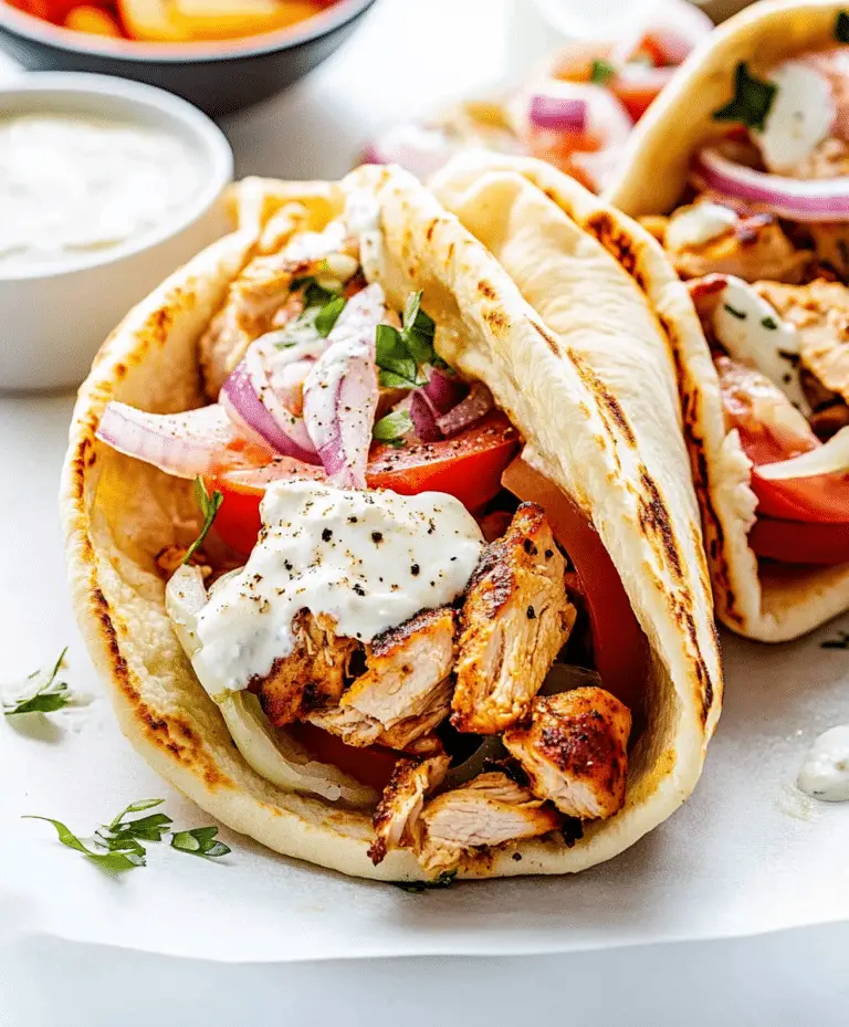 Greek Chicken Gyros Recipe
