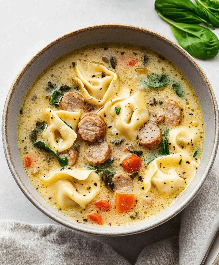 Sausage Tortellini Soup Recipe