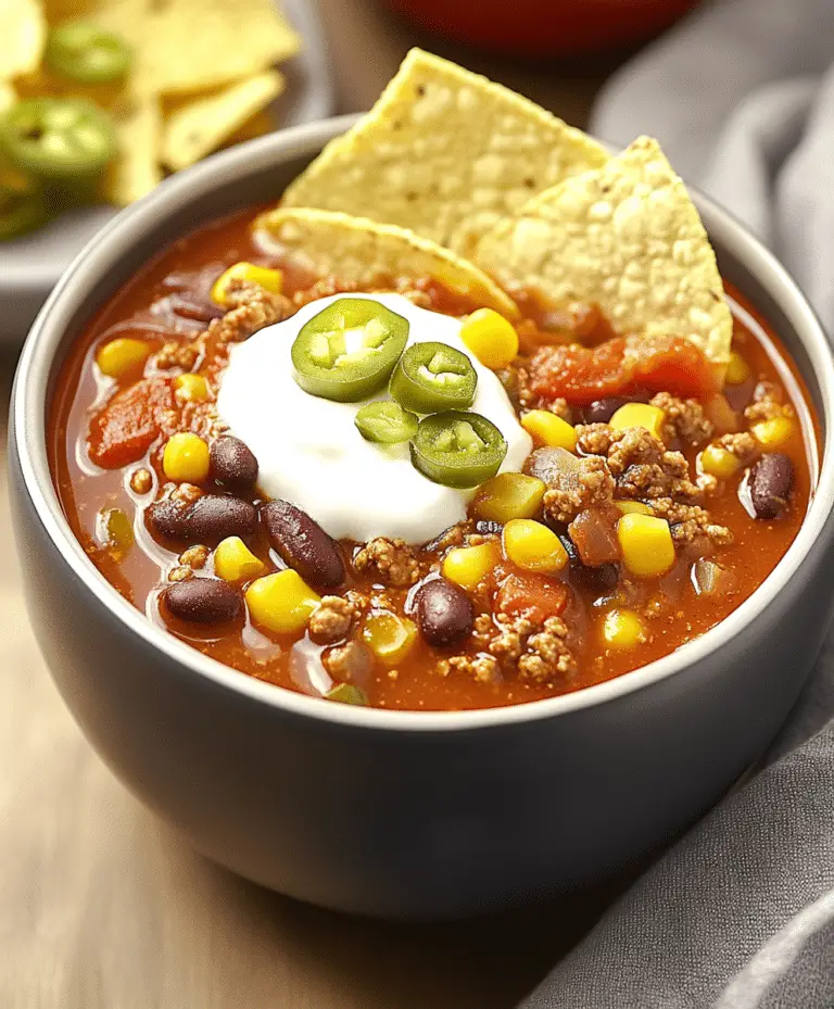 Slow Cooker Taco Chili Recipe