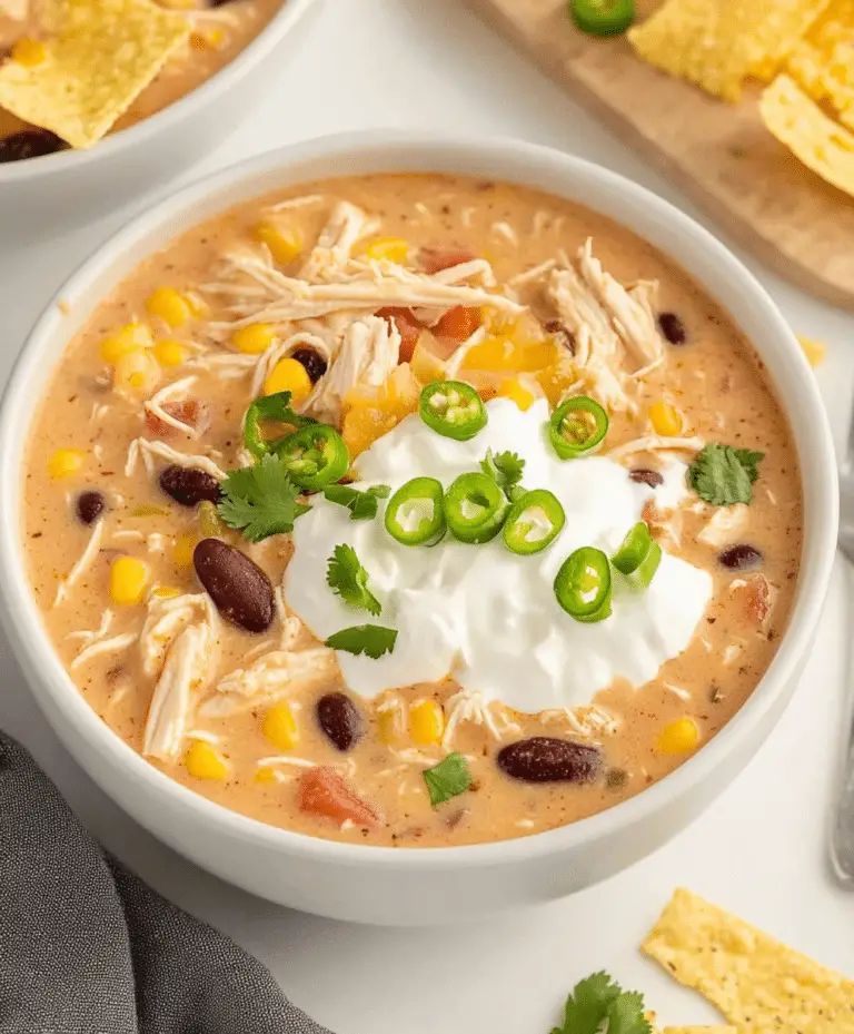 Easy Crock Pot Cream Cheese Chicken Chili Recipe